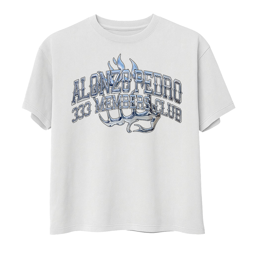 blue chrome tee