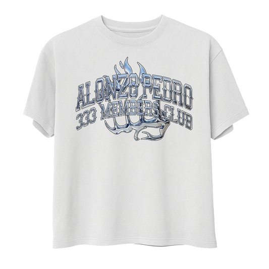 blue chrome tee